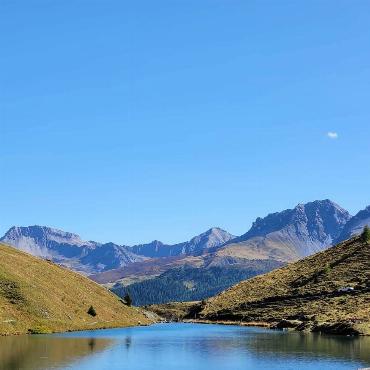 Rosmarie und Aurelio Bergamasco aus Zunzgen haben den Schwelisee in Arosa besucht.