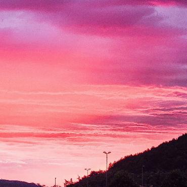 «So intensive Farben habe ich noch nie am Himmel gesehen», schreibt Daniela Glauser aus Ziefen zu ihrem «Volksklick».
