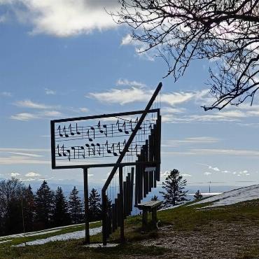 Gisela Widmer aus St.Pantaleon hat auf ihrer Wanderung auf dem Weissenstein dieses Glockenspiel entdeckt.