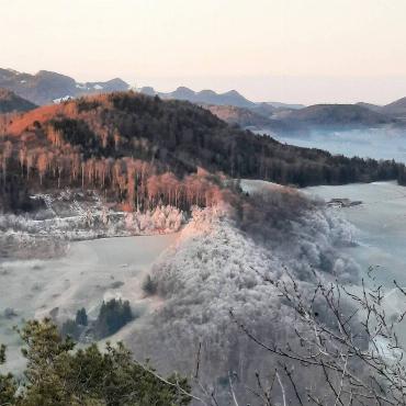 Am frühen Morgen oberhalb von Buckten entdeckte Sandra Ettlin aus Diegten diesen Kontrast.