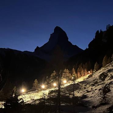 Die Silhouette des Matterhorns wurde von Margrit Nöthiger aus Rünenberg fotografiert.