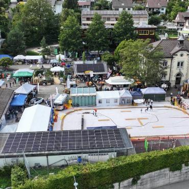 Marcel Gysin aus Zunzgen hat das Geschehen an der Gewerbeausstellung  «Regional» von oben festgehalten.
