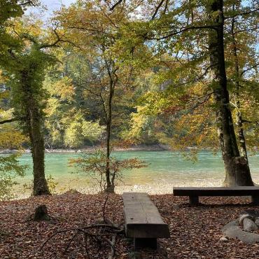 Ivo Schädler aus Läufelfingen hat auf seiner Reuss-Wanderung diese tolle idyllische Kulisse angetroffen.