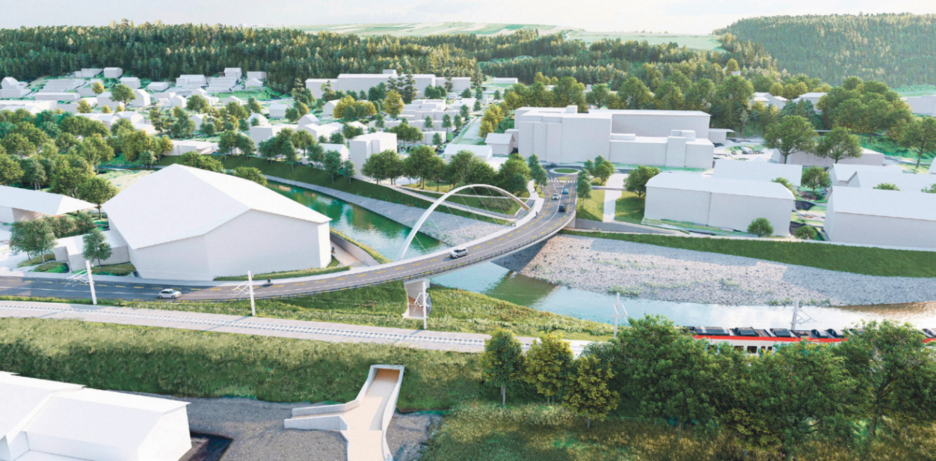 Neue Brücke für den Hochwasserschutz - Das Bild wird blockiert. – Möglicherweise durch einen aktiven Adblocker.