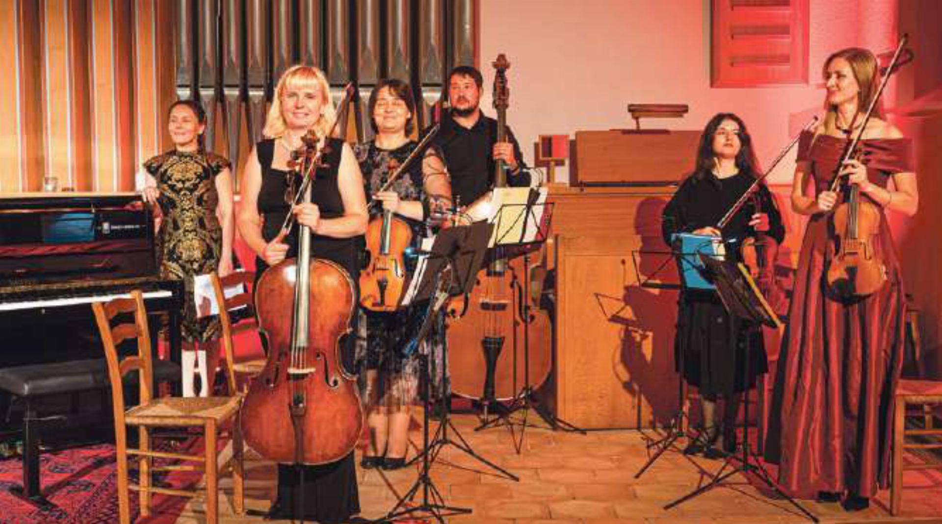 Das Kammerensemble «Lembergs Virtuosen» spielt zum Auftakt des Classic Festivals in Waldenburg. Bild zvg