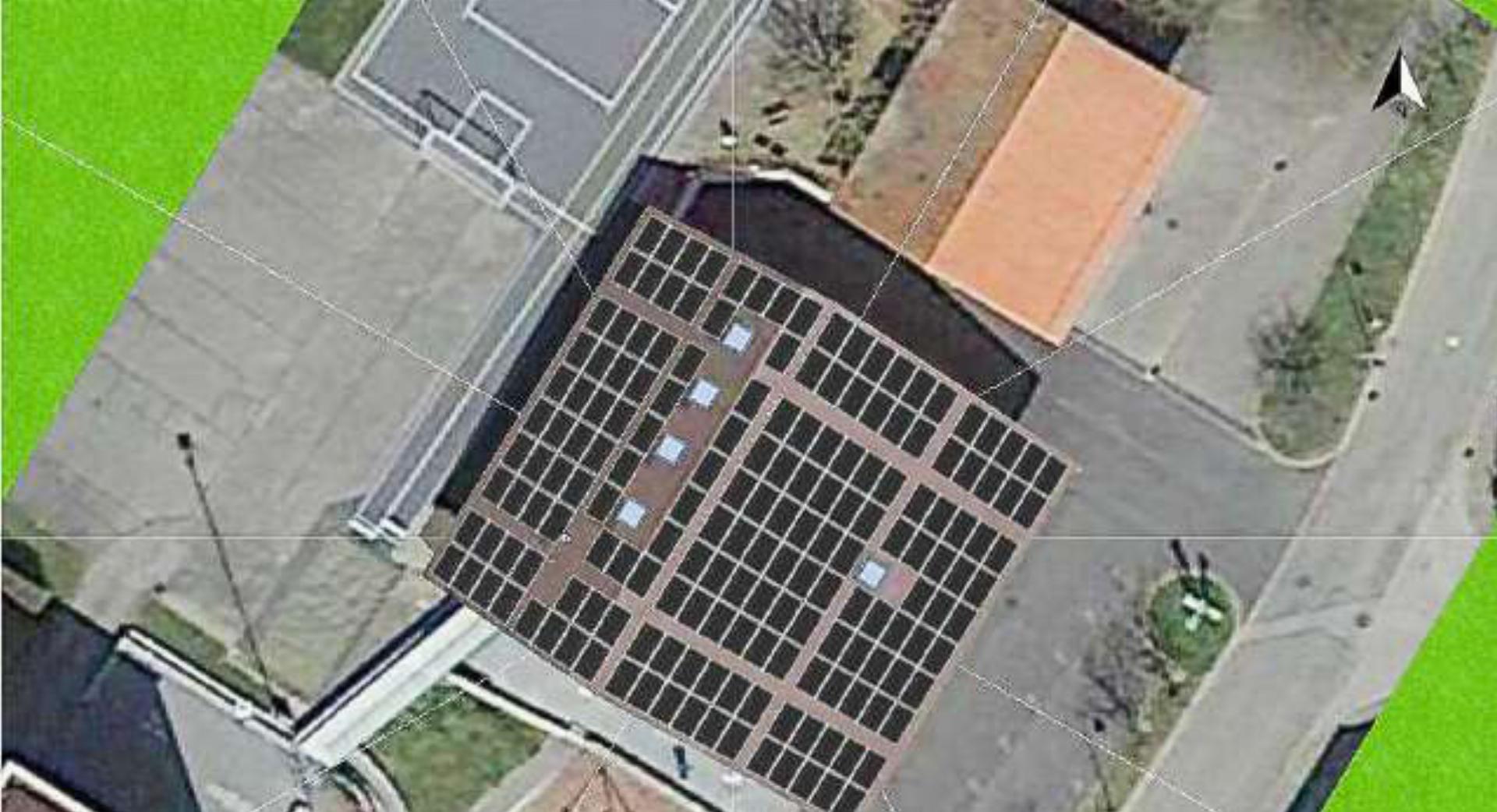 Die geplante Photovoltaikanlage wurde von einzelnen Stimmbürgern als Subvention für den Dorfladen wahrgenommen. Visualisierung zvg
