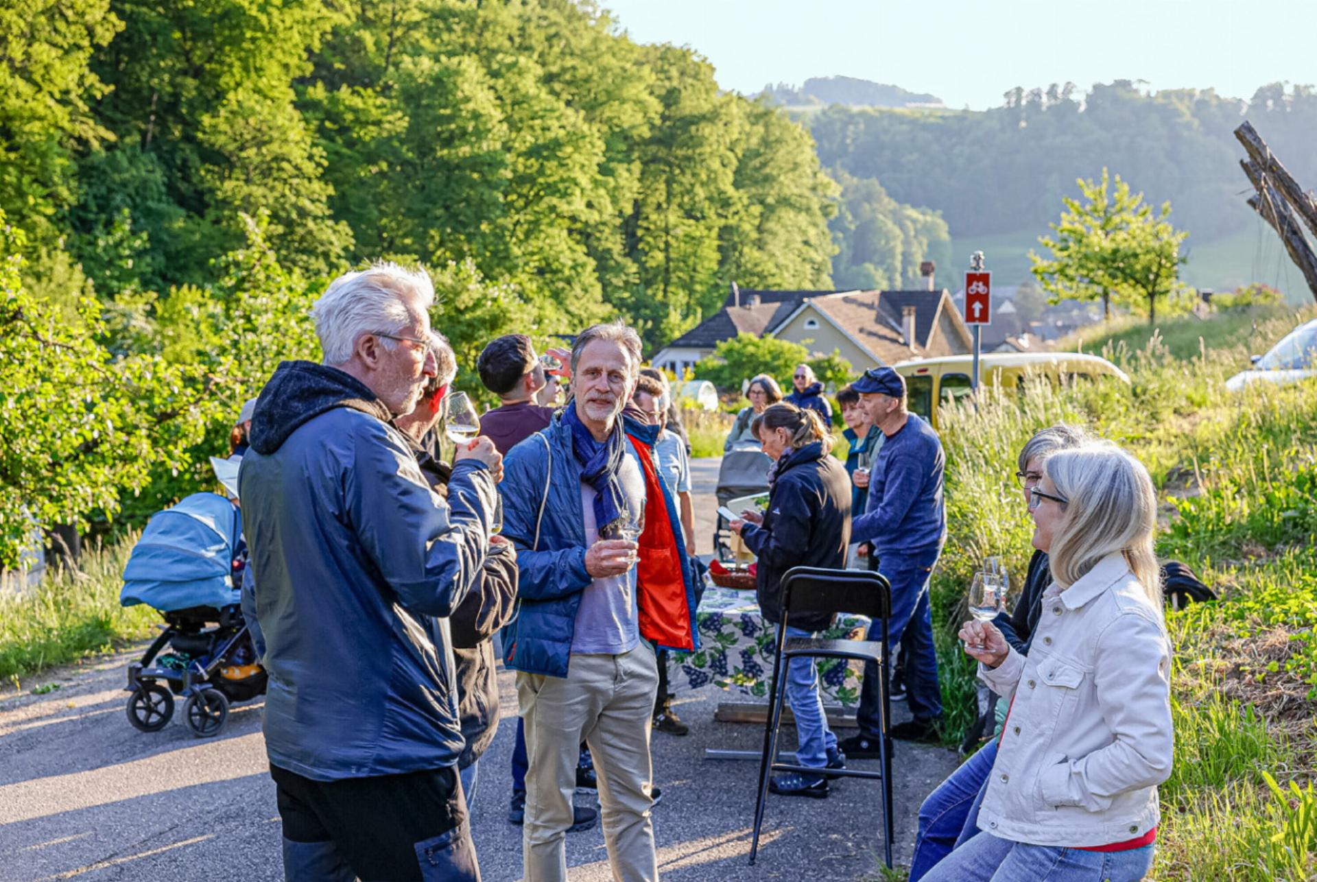Eine Wanderung durch die Reben von Buus
