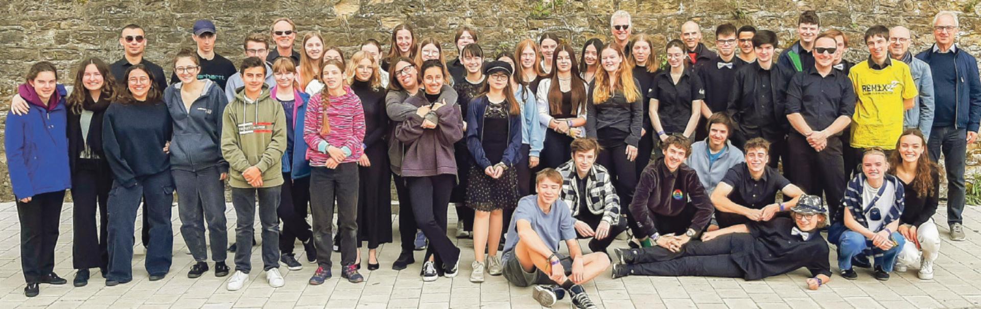 Das Jugend-Sinfonieorchester mit den Partnerschulen Sissach und Südschwarzwald am Europäischen Jugendmusikfestival 2022 in Luxemburg. Bild zvg