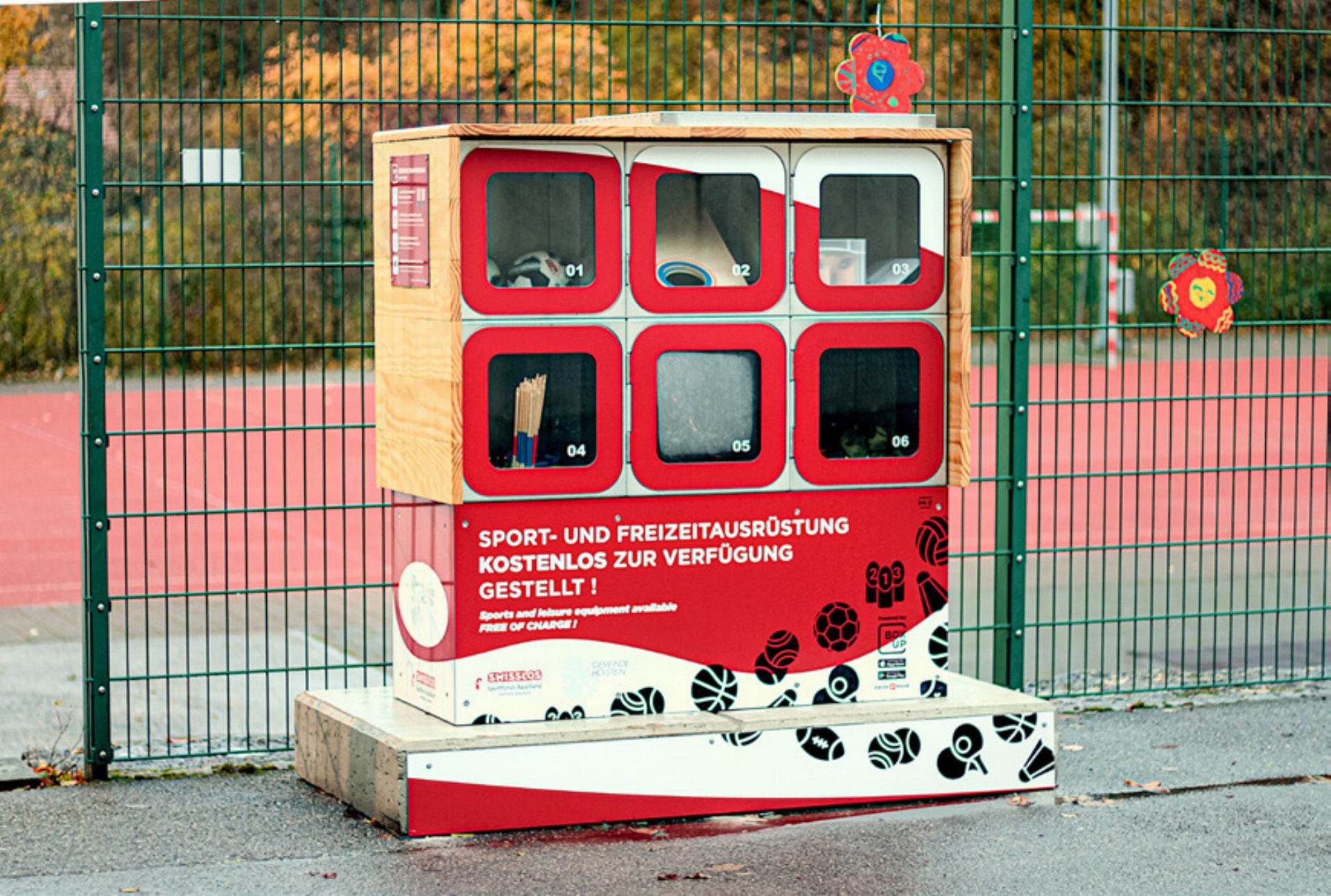 Die neue «BoxUp»-Station in Hölstein wurde mit Geldern aus dem Swisslos-Sportfonds finanziert. Bild zvg