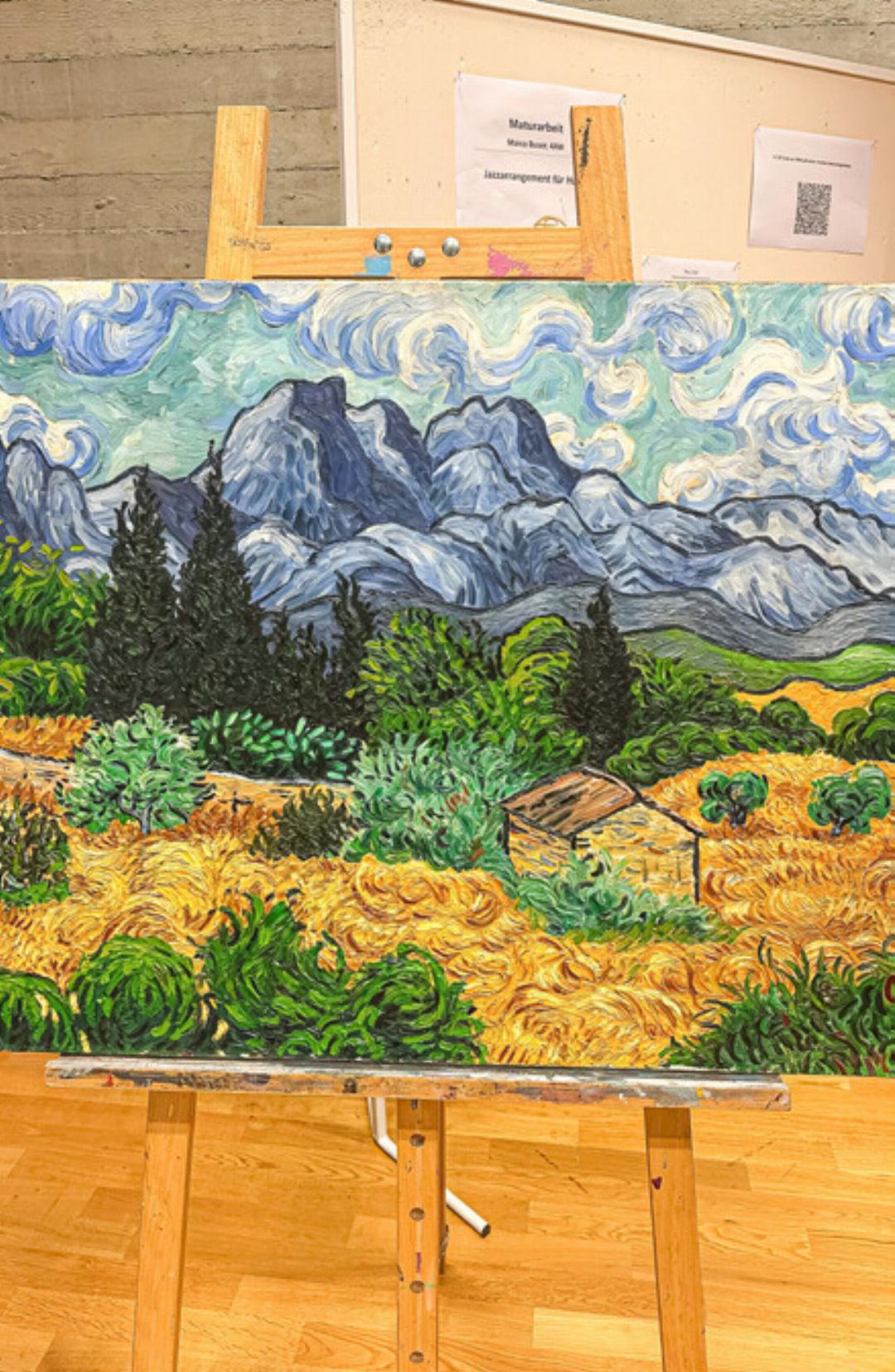 Ein Projekt widmete sich der «Herstellung» eines Van-Gogh-Gemäldes. Ein Projekt widmete sich der «Herstellung» eines Van-Gogh-Gemäldes.