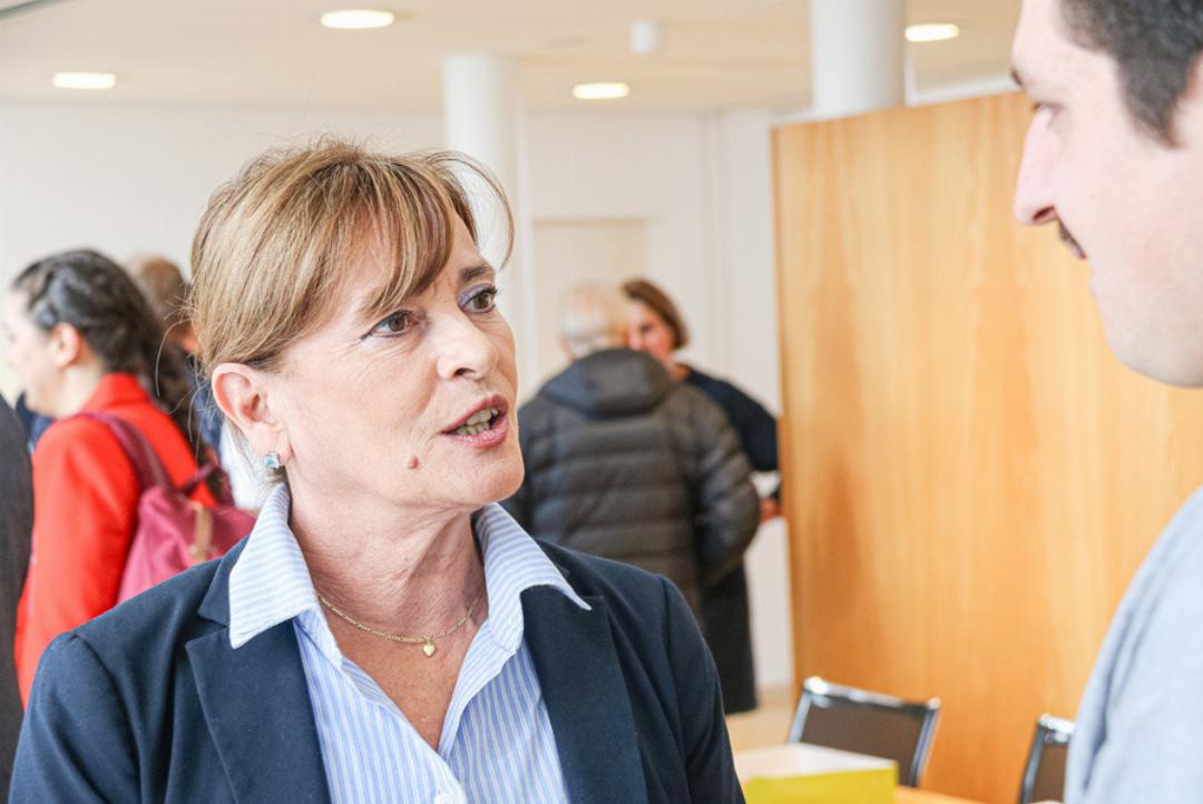 Caroline Mall war über ihr Ergebnis enttäuscht, aber mit ihrer Leistung zufrieden. Sie schöpfte das SVP-Wählerpotenzial aus. Bild Janis Erne Caroline Mall war über ihr Ergebnis enttäuscht, aber mit ihrer Leistung zufrieden. Sie schöpfte das SVP-Wählerpotenzial aus. Bild Janis Erne