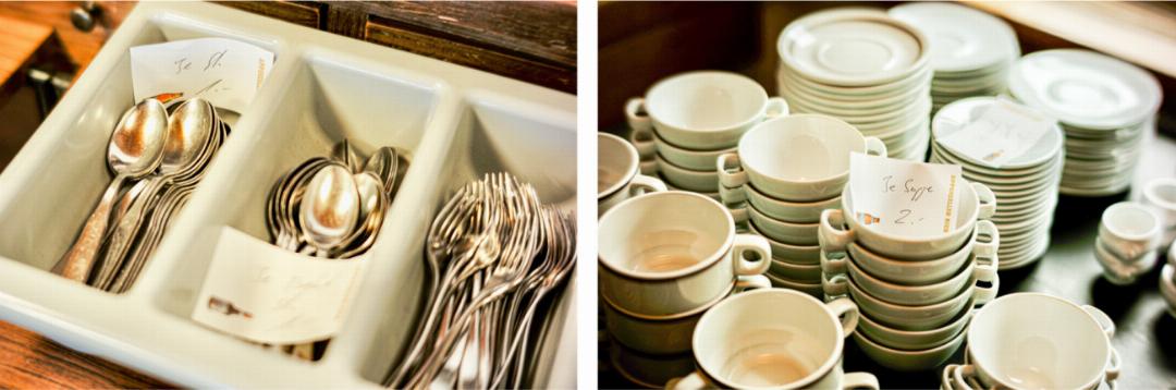 1 Franken pro Besteckstück, 2 Franken pro Suppentasse: Die Preise sind kaum der Rede wert. 1 Franken pro Besteckstück, 2 Franken pro Suppentasse: Die Preise sind kaum der Rede wert.