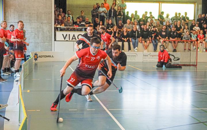 An der stimmungsvollen Känerkinder Turnhalle hat es nicht gelegen: Simon Kaufmann (Bild) und die Wild Dogs verabschieden sich aus der 1. Liga. Bild mg.