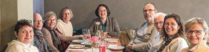 Die Teilnehmenden des Stammtischs im Restaurant Tigris in Oberdorf. Bild zvg