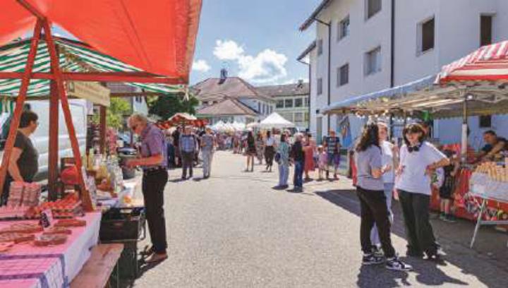 Die Besucherinnen und Besucher schlenderten durch die Gassen von Hölstein.