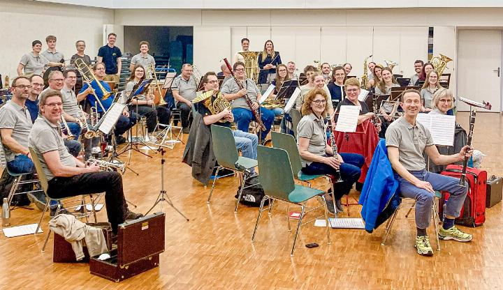 Der Musikverein Gelterkinden – hier bei der Probe – ist gut vorbereitet. Bild zvg