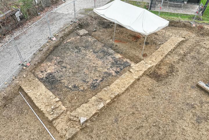 Überreste des Hauses der Herren von Gelterkinden. Bild zvg / Archäologie BL