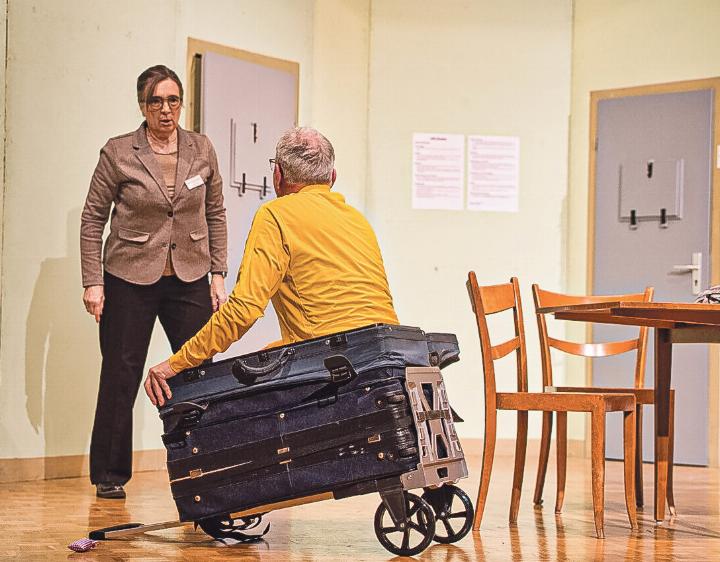 Die Schauspieler des Theatervereins «in Aktion». Bild zvg