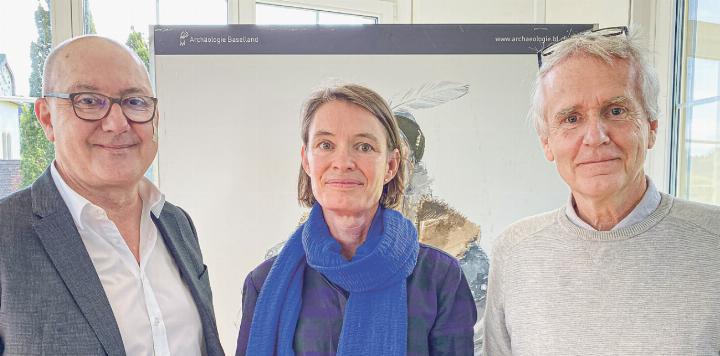 Isaac Reber, Sabine Sommerer und Hans Weber (von links) waren die Redner im Rahmen der Eröffnung. Bilder Willi Wenger