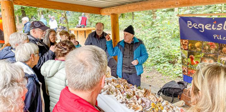 Der Experte erklärt, die Teilnehmer hören gespannt zu. Bild Kuri Wirz