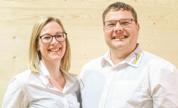 Martina Rohn (-Mundwiler) und Bruno Kaderli leiten das Unternehmen seit 2019. 
Bild zvg