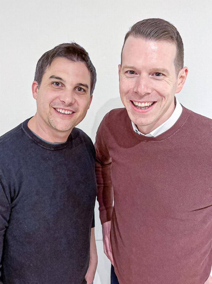 Patrick Schwab (links), der gerne organisiert und Dinge an die Hand nimmt, rechts Simon Roth, der selber viel Vereinserfahrung hat.
Bild zvg