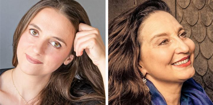 Núria Rial (links) und Marie-Claude Chappuis treten in Liestal auf.
Bild zvg