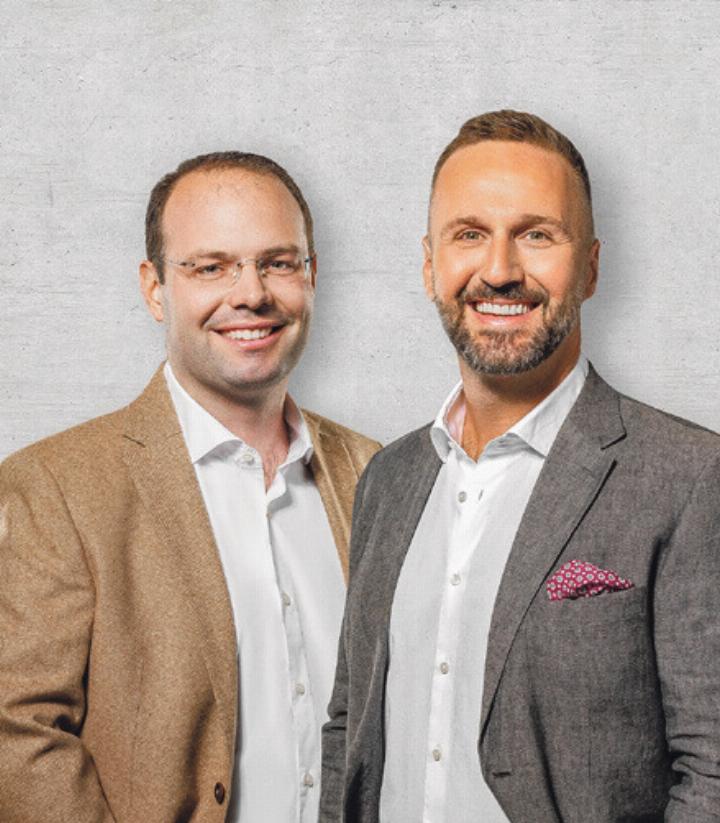 Die Inhaber der Arimo, Dominik Eckert (links) und Mirco Fritschi, freuen sich auf Ihre Kontaktaufnahme. Bild zvg