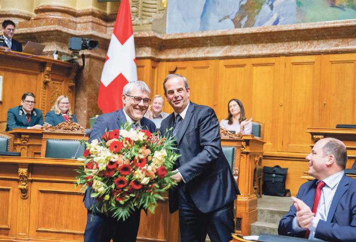 Eric Nussbaumer (SP) ist der insgesamt fünfte Nationalratspräsident aus dem Baselbiet. Bild zvg / Parlamentsdienste