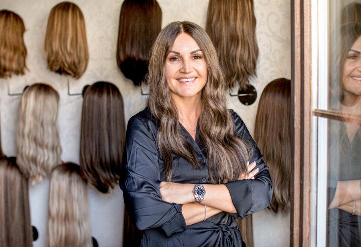 «Ich hatte nie viele Haare», sagt Michèle Thommen. Bilder zvg