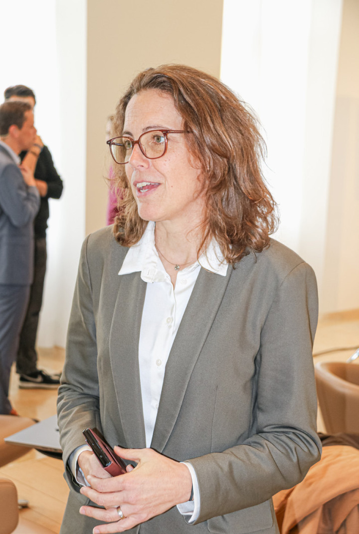 Regierungskandidatin Sabine Bucher ist zufrieden mit ihrem Resultat: Trotz kleinerem Wahlkampfbudget der GLP ist das Rennen noch offen. Bild je. Regierungskandidatin Sabine Bucher ist zufrieden mit ihrem Resultat: Trotz kleinerem Wahlkampfbudget der GLP ist das Rennen noch offen. Bild je.