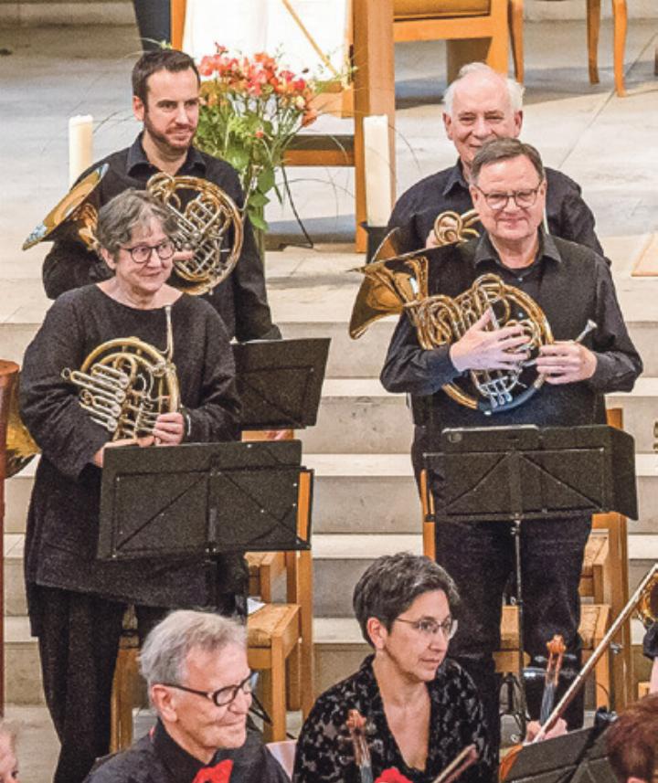 Die vier Hornisten des Orchesters . Bild zvg/G. Pavanello