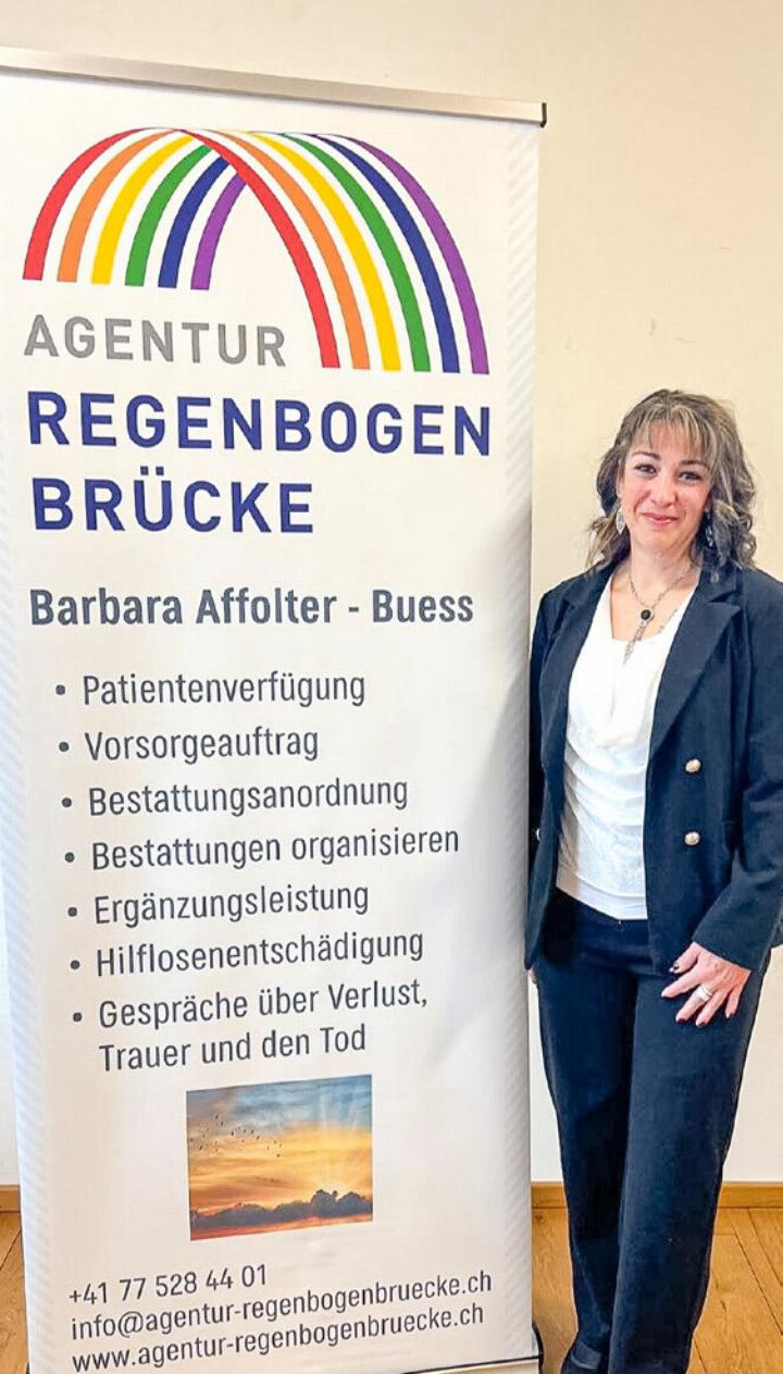 Barbara Affolter-Buess ist Gründerin der Agentur Regenbogenbrücke. Bild zvg