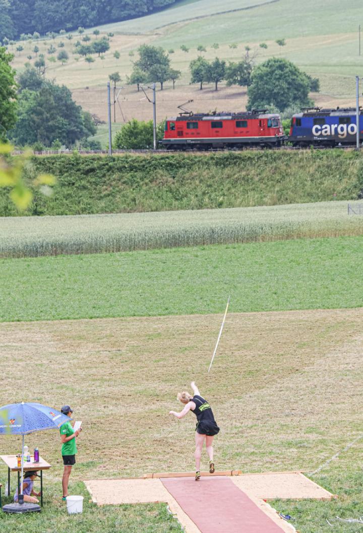 Daniela Baumgartner erklärt einen Grund der Turnfest-Flaute: «Es können nicht an jedem Ort grosse Flächen bereitgestellt werden.» Flächen wie beispielsweise beim letzten Regionalturnfest im Oberbaselbiet 2017 in .
Bild Archiv vs