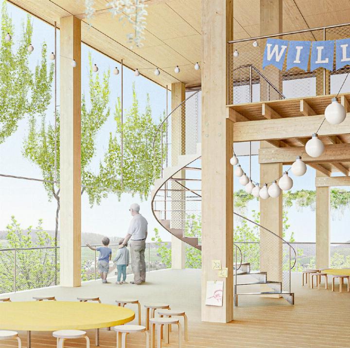 Am 26. April entscheidet sich die Zukunft des «Campus Loggia». Im Bild eine Visualisierung.
Bild Archiv vs