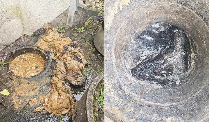 Feuchttücher lösen sich nicht auf und können Leitungen verstopfen. Bild zvg