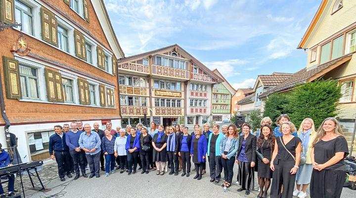 Der «Timeless Chor» bei einem Ausflug ins Appenzellerland.
Bild zvg