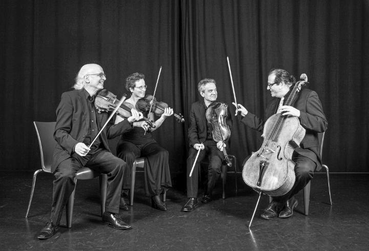 Das Segantini Quartett (von links): Antonio Pellegrini, Marianne Aeschbacher, Sebastian Wohlfarth, Tobias Moster. Bild zvg