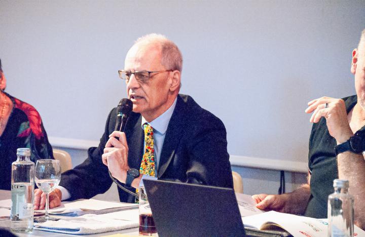 Regionalpräsident Andreas Wild hofft, dass das neue Radrennen in Basel eine Initialzündung für weitere Anlässe sein kann.
Bilder Noah Gehrig