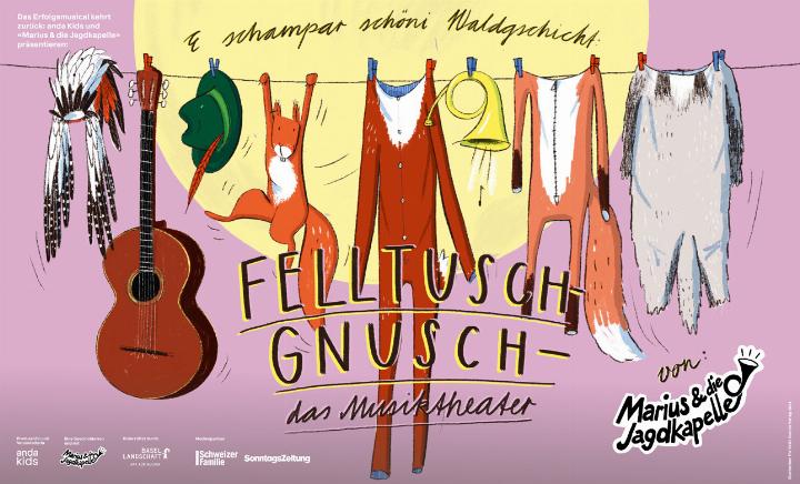 Im November wird «Felltusch-Gnusch» in der Mehrzweckhalle in Sissach aufgeführt. Bild zvg