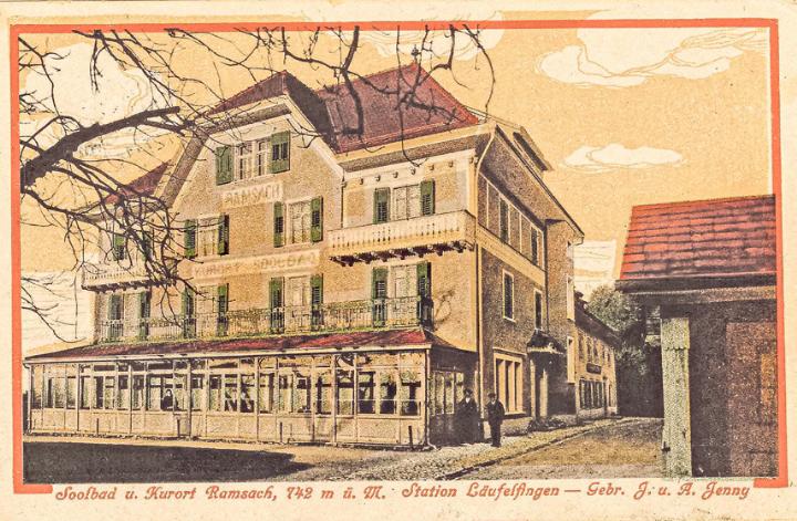 Nächtliche Tauchgänge waren beliebt im Bad Ramsach (1913). Bild Archiv vs