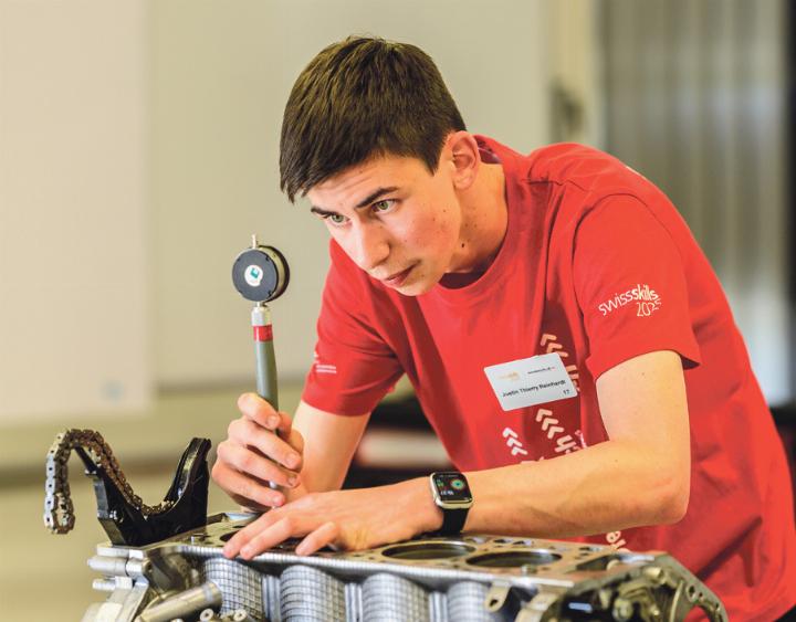 Justin Reinhardt nimmt an den «SwissSkills» im September teil. Bild zvg