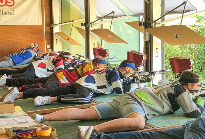 Einzig in der Disziplin Gewehr Liegendmatch 50 m konnten die Schützen der Heimmannschaft aus der Region Basel überzeugen. Bild zvg
