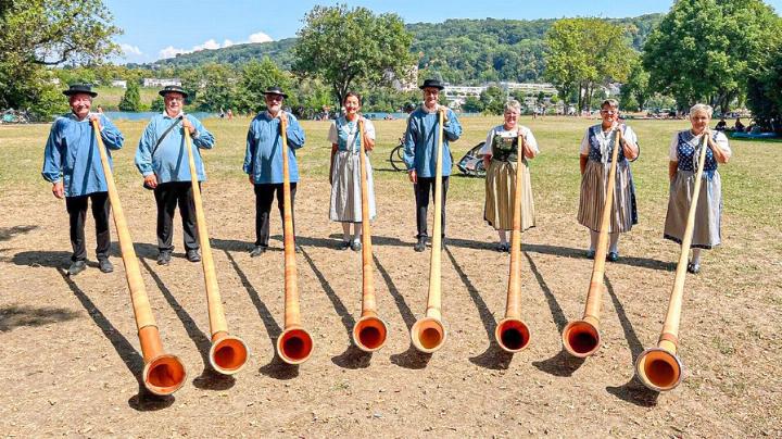 Die Alphorngruppe Magden wird beim Konzert auftreten. Bild zvg