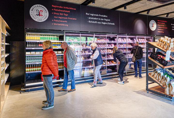 Immer gut besucht: der Regio-Shop 365  in Füllinsdorf.
Bild zvg