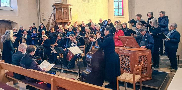 Die Vorprobe zum Konzert.