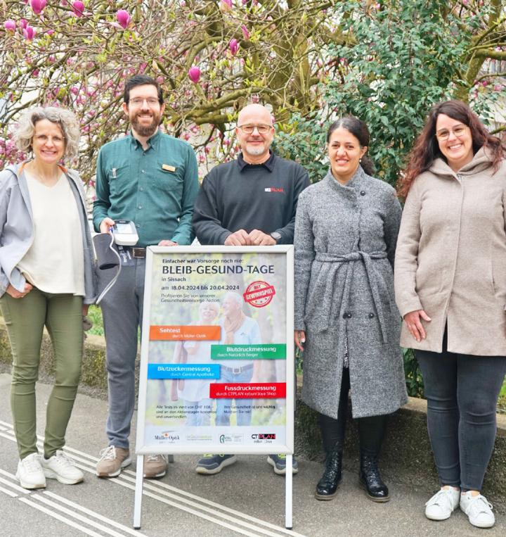 Die Inhaber von vier Unternehmen in Sissach laden kommende Woche zu den Bleib-gesund-Tagen ein. Bild zvg