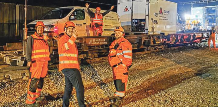 Sicherer Verlad auf den Schienenverkehr. Bild zvg