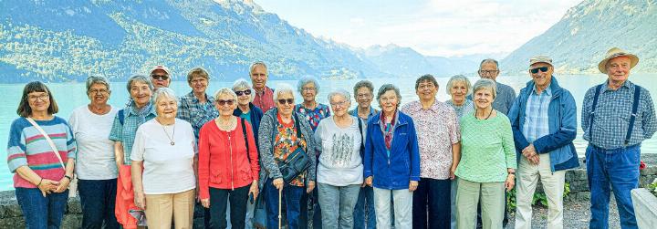 Die Oberbaselbieter Gäste vor dem Brienzersee.
Bild zvg
