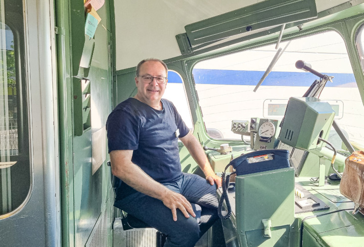 Martin Abt unternimmt weiterhin historische Sonderfahrten im Trans-Europe-Express (TEE). Bilder Lorenz Degen